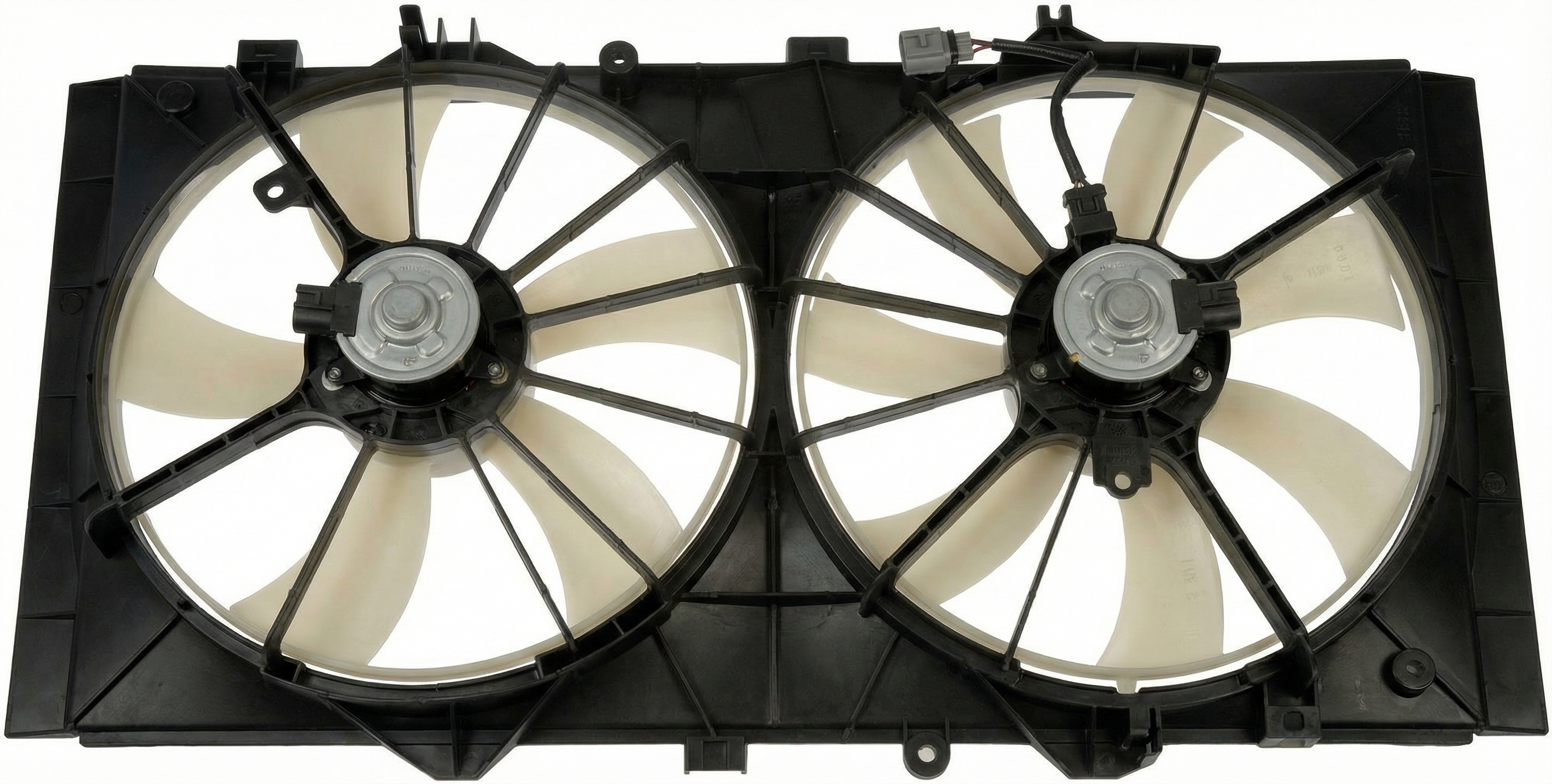 2009-2016 Toyota Venza Dual A/C Condenser Fan Motor Assembly (Used OEM)