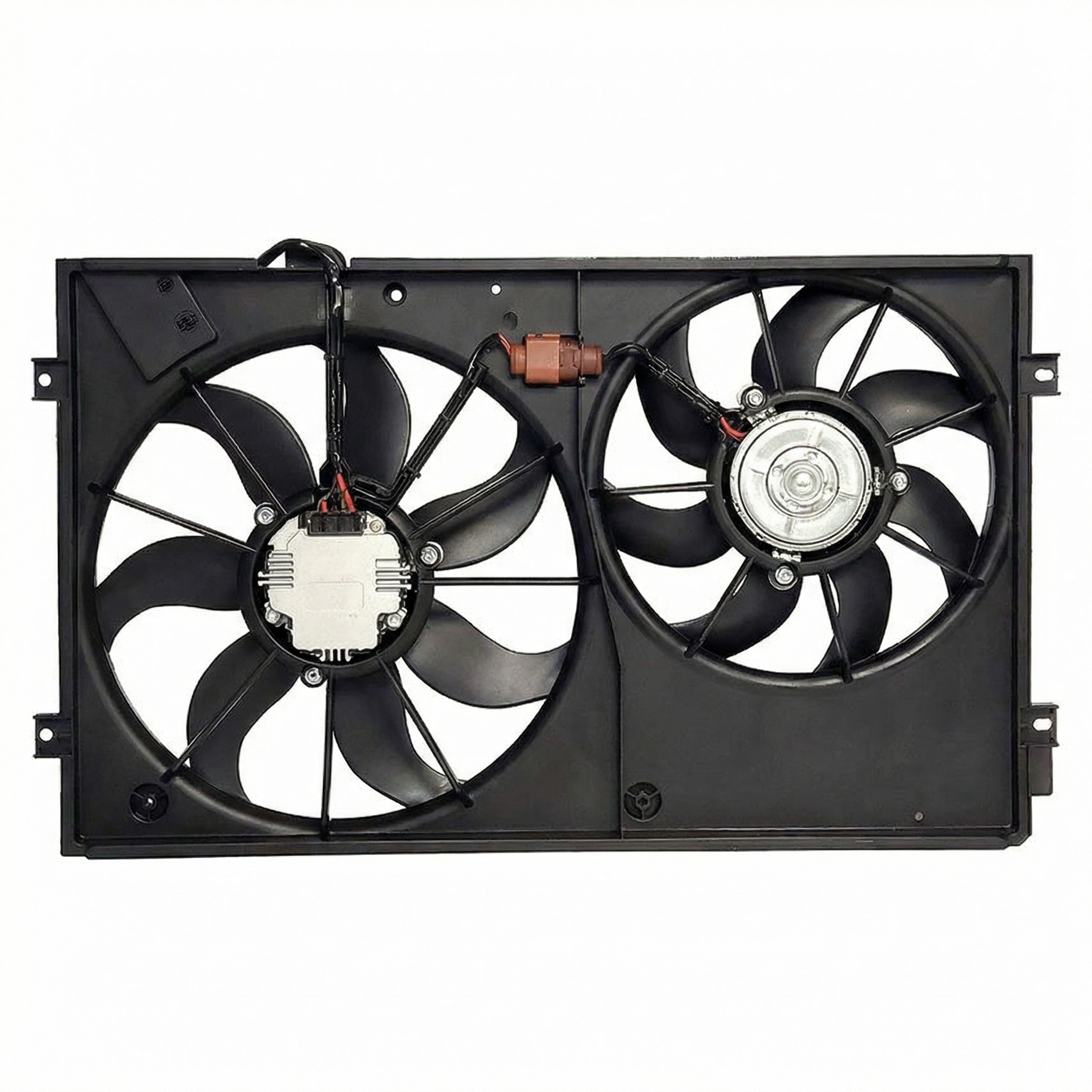 2010-2014 Volkswagen Golf Dual A/C Condenser Fan Assembly (Used OEM)