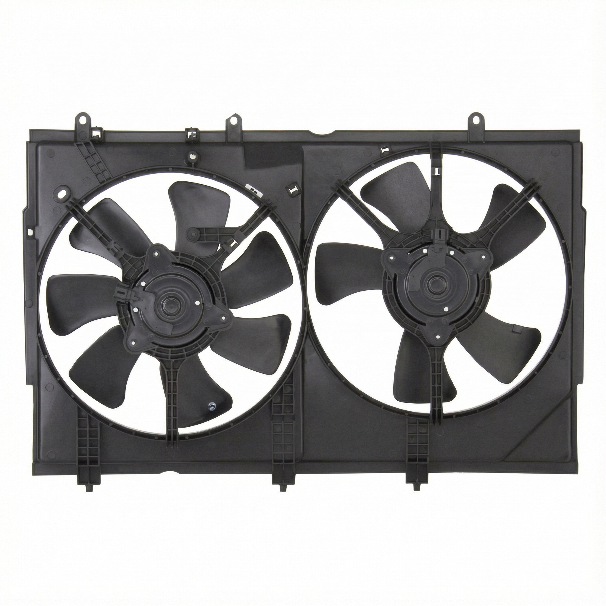 2008-2013 Mitsubishi Outlander Dual A/C Condenser Fan Motor Assembly (Used OEM)
