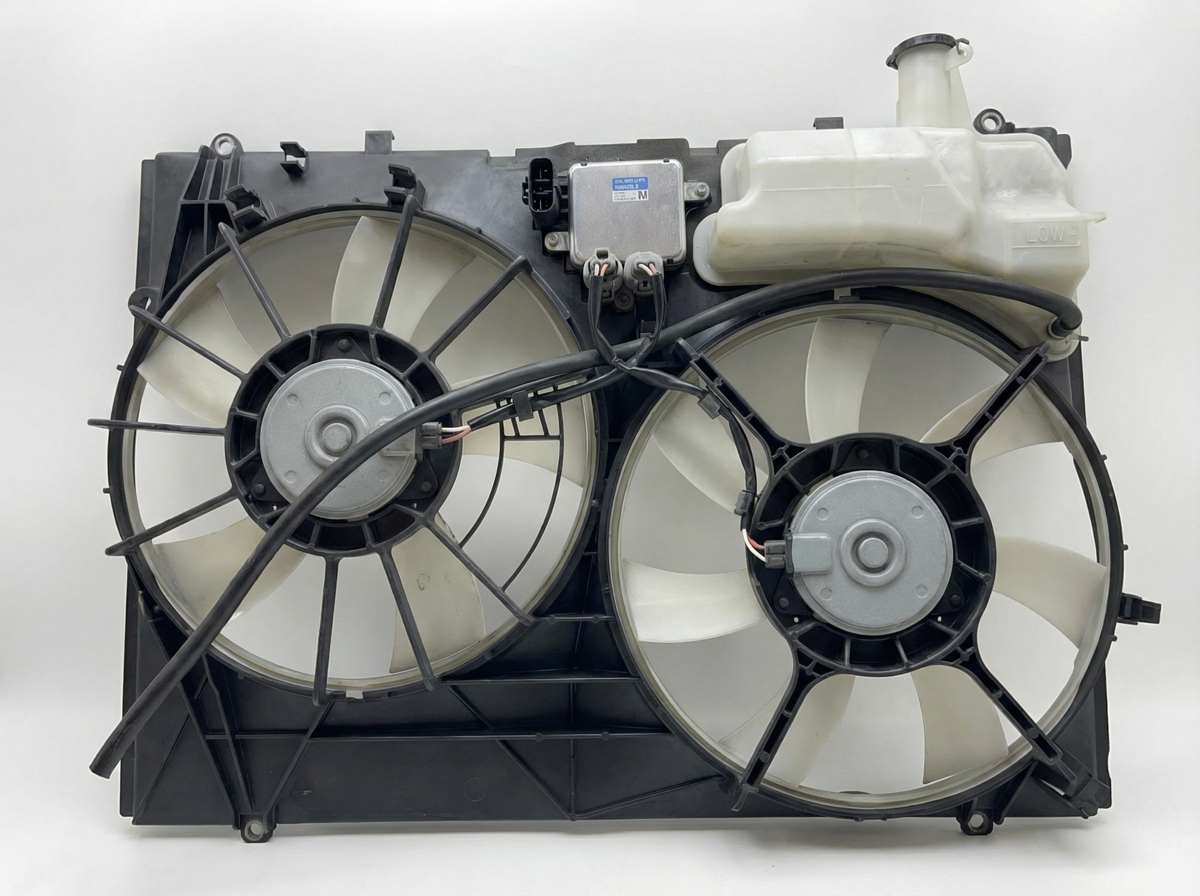 2007-2009 Lexus RX350 Dual A/C Condenser Fan Motor Shroud Assembly (Used OEM)