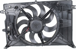 2016-2018 Fiat 500X Radiator and A/C Condenser Fan Motor Assembly (Used OEM)