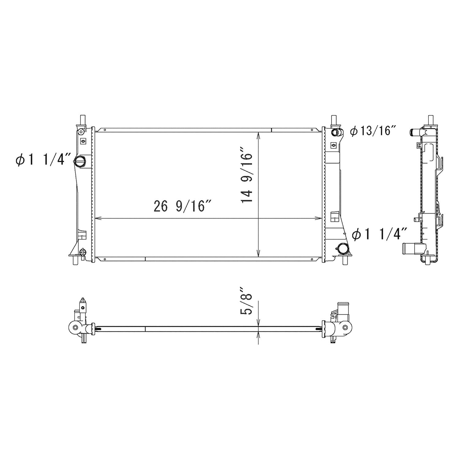 2012-2017 Mazda 5 Radiator (Used OEM)