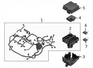 2022-2025 Hyundai Santa Cruz Underhood Engine Fuse Box Assembly (Used OEM)