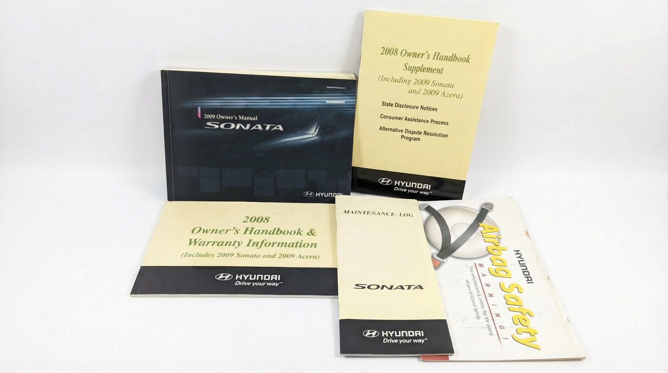 2009-2010 Hyundai Sonata Complete Owners Manual (Used OEM)