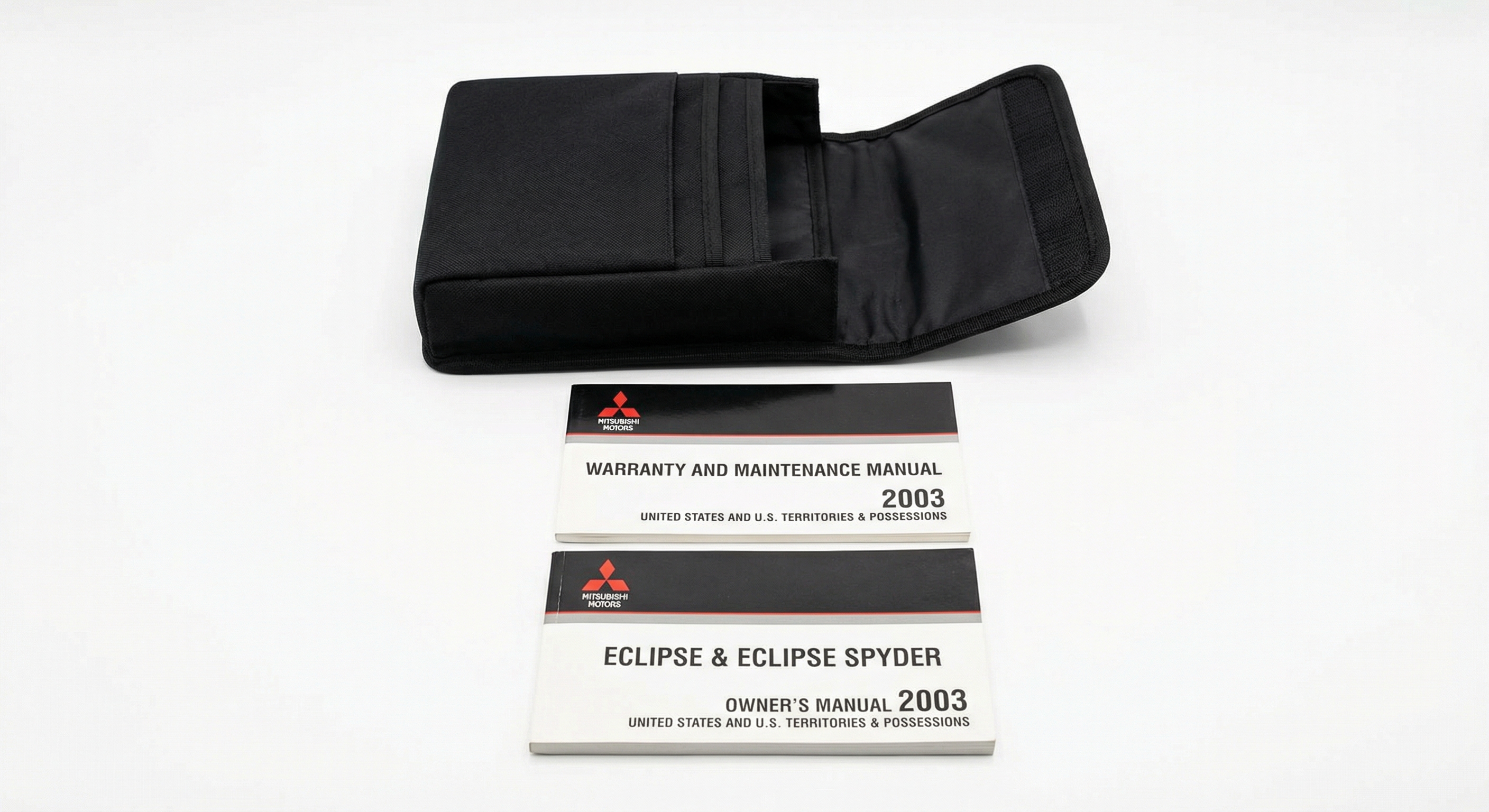 2003-2005 Mitsubishi Eclipse Owners Manual with Case and 3 Booklets (Used OEM)