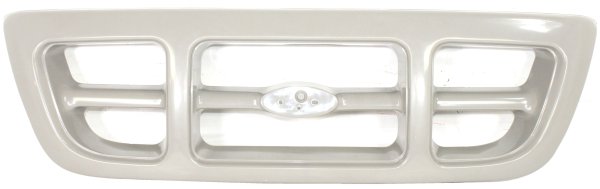 Textured Gray Shell and Insert Grille for 1998-2000 Ford Ranger, 4WD (Four-Wheel Drive), XL/XLT Models, Replacement