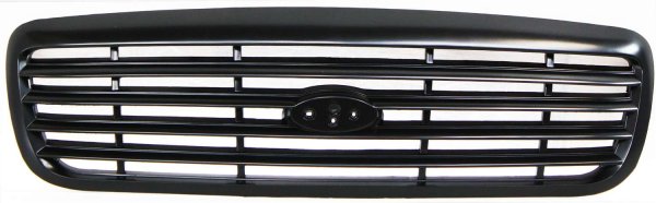 Painted Black Shell and Insert Grille for Ford Crown Victoria 1999-2000, with Police Package, Replacement