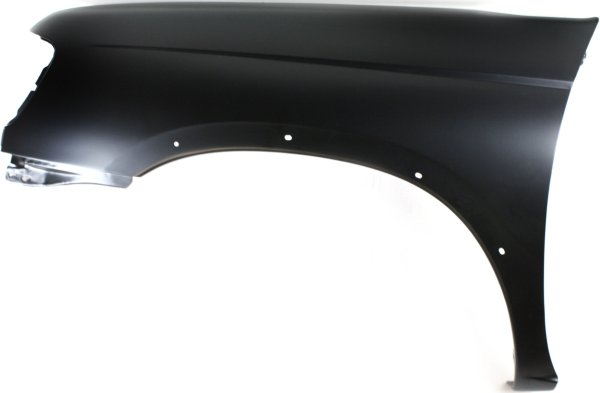Front Fender for Nissan Frontier 1998-2000, Left (Driver), Primed (Ready to Paint), 4WD (Four-Wheel Drive), with Molding Holes, Replacement