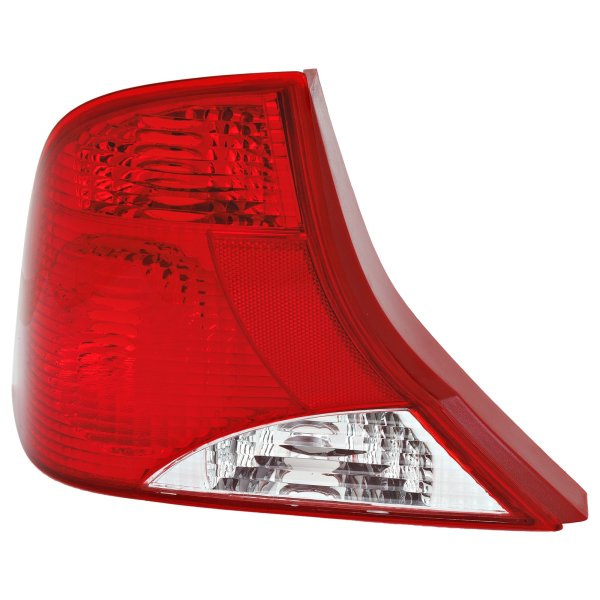 Tail Light for Ford Focus Sedan 2000-2001, Left (Driver) Side, Lens and Housing, 3 Bulb Type, Replacement