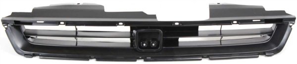 Grille Insert for Honda Accord 1996-1997, Textured Black Shell and Insert without Molding, 4-Cylinder, Replacement