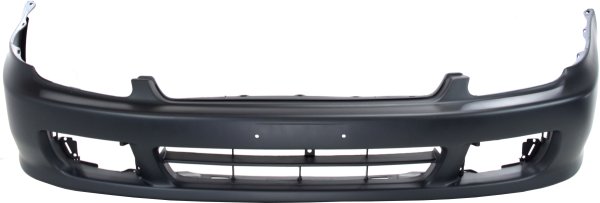 Front Bumper Cover for Honda Prelude 1997-2001, Primed (Ready to Paint), with Side Marker Light Holes, Replacement