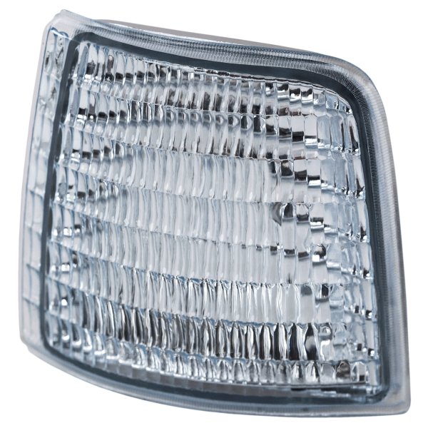 Corner Light Lens and Housing for Ford F-Series 1992-1997, Left (Driver) Side, Next to Headlight, Replacement Models: F-150, F-250, F-350.