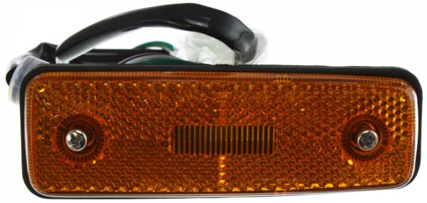 Front Side Marker Light Assembly for Toyota Pickup 1979-1981 / Land Cruiser 1981-1990, Left (Driver) Side, On Fender Side, Replacement
