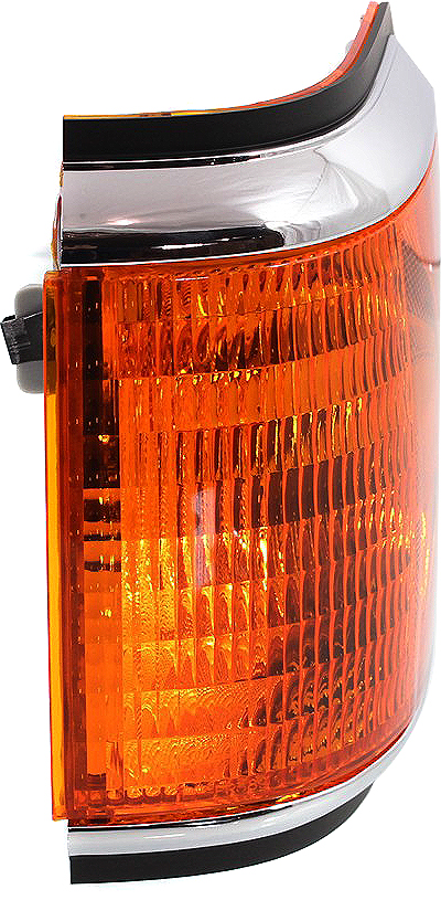 Replacement Corner Light for Ford F-Series 1987-1991, Left (Driver) Side, Lens and Housing with Trim - Fits: F-150, F-250, F-350.