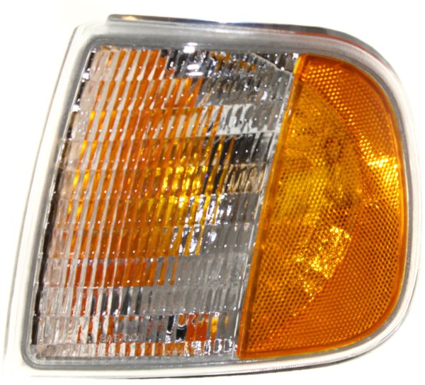 Corner Light for Ford F-Series 1997, Left (Driver), Lens and Housing, Up To 6-1996, Replacement