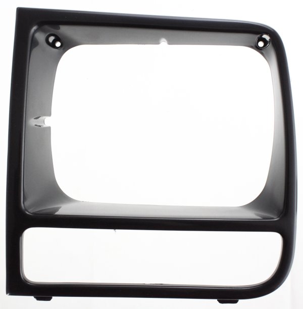 Headlight Door for Jeep Cherokee 1997-2001 SE/Sport Models, Left (Driver), Black/Chrome Trim, Replacement