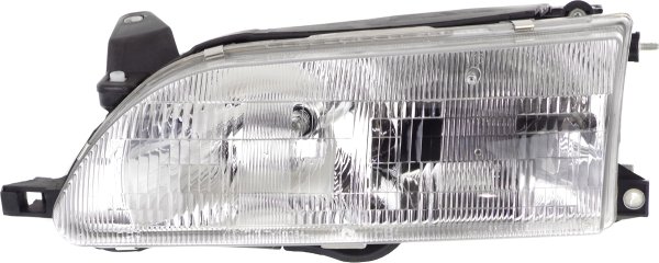 Headlight Assembly for 1993-1997 Toyota Corolla, Left (Driver) Side, Halogen, Replacement