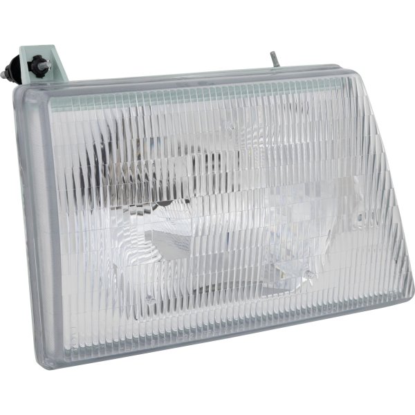 Headlight Assembly for 1992-1996 Ford Econoline Van, Right (Passenger) Side, Halogen, Composite Type, Replacement