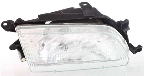 Headlight Assembly for Toyota Tercel 1995-1996, Right (Passenger), Halogen, Replacement