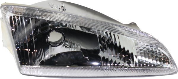 Headlight for Dodge Intrepid 1995-1997, Right (Passenger) Side, with Lens and Housing, Featuring Vertical Fluted Lens, Replacement