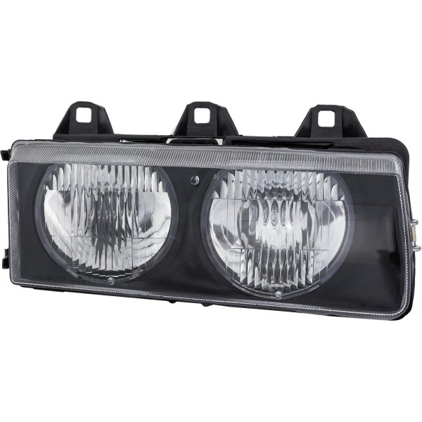 Headlight Assembly for BMW 3-Series (1992-1999), Right (Passenger) Side, Halogen, Replacement - Fits 318i, 318is, 323i, 328i, M3