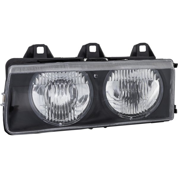 Headlight Assembly for BMW 3-Series (1992-1999), Left (Driver) Side, Halogen, Replacement - Fits 318i, 320i, 325i, 328i, M3.