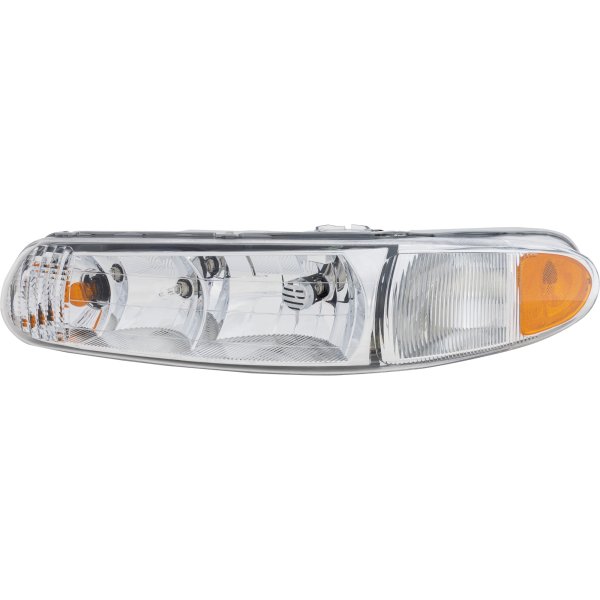 Headlight Assembly for Buick Century (1997-2005), Regal (1997-2004) Left (Driver) Side, Halogen, without Corner Light Bulb, Replacement