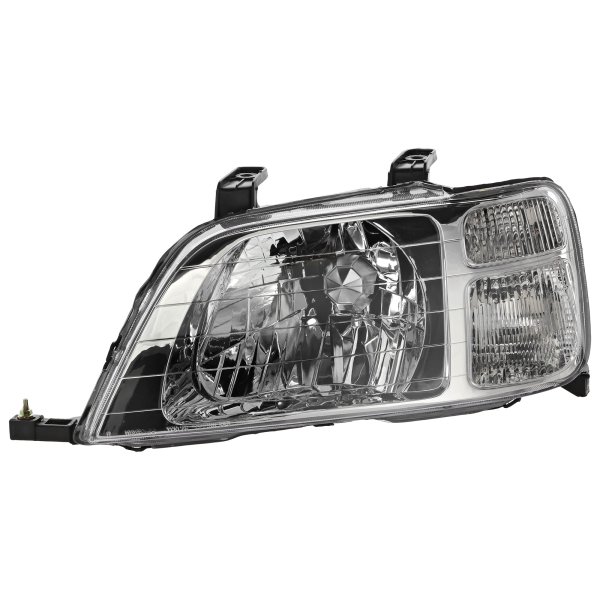 Headlight for Honda CR-V 1997-2001, Left (Driver) Side, Lens and Housing, Halogen, Replacement