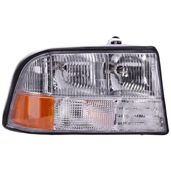 Headlight Assembly for Bravada (1998-2001), Jimmy, Sonoma (1998-2005), Right (Passenger), Halogen, without Fog Lights, Replacement