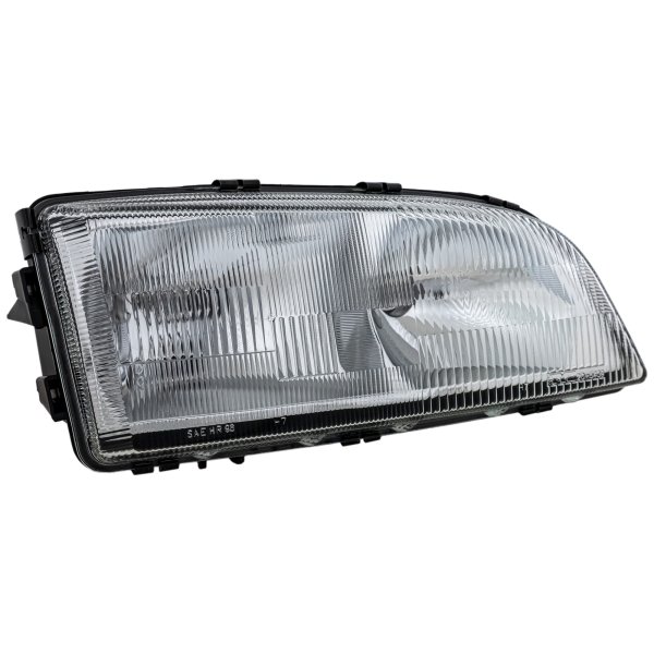 Headlight Assembly for Volvo C70 (1998-2002), Right (Passenger) Side, Halogen, Without Leveling, Replacement