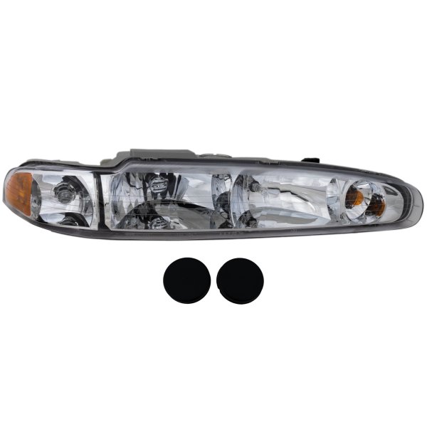 Headlight Assembly for Oldsmobile Intrigue 1998-2002, Right (Passenger), Halogen, Replacement