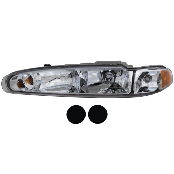 Headlight Assembly for Oldsmobile Intrigue 1998-2002, Left (Driver), Halogen, Replacement