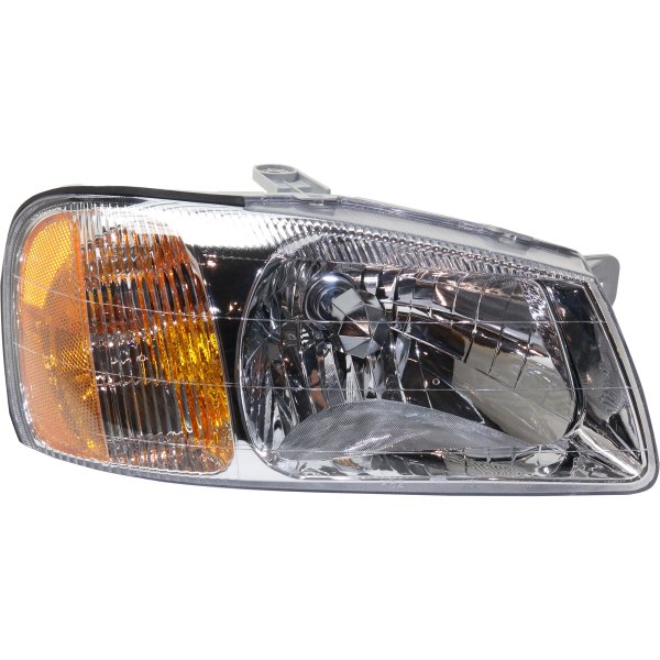 Headlight Assembly for Hyundai Accent 2000-2002, Right (Passenger), Halogen, Suitable for Hatchback/Sedan, Replacement