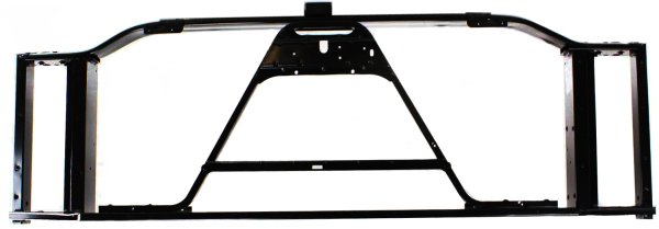 Radiator Support Assembly for Chevrolet Silverado Pickup 1999-2002, Black, Aluminum, Replacement