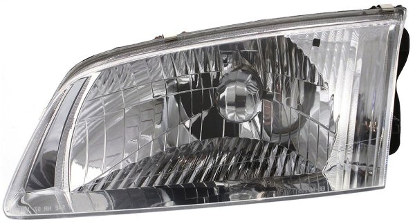 Headlight Assembly for Mazda 626 2000-2002, Left (Driver), Halogen, without Bracket, Replacement