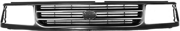 Gray Shell and Insert Grill for Toyota T100 1993-1998, Replacement