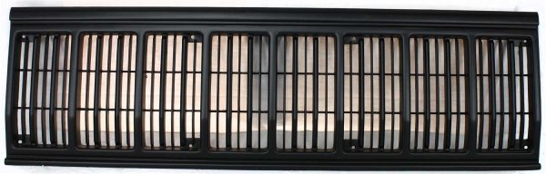 Painted Black Grille Shell and Insert for 1991-1996 Jeep Cherokee, Replacement