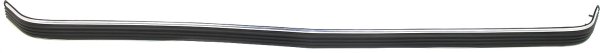 Front Bumper Molding Impact Strip for C/K Full Size Pickup 1988-2002, 1-Piece Type, Plastic, Black/Chrome, Replacement