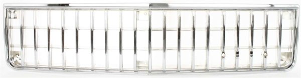 Grille for Chevrolet Caprice 1986-1990, Chrome Shell and Insert, Replacement