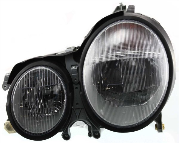 Headlight Assembly for Mercedes-Benz E-Class 2000-2002, Left (Driver), Halogen, (210) Chassis, Replacement