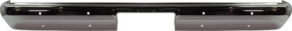 Chrome Rear Bumper for Chevrolet C/K Full Size Pick Up 1981-1987, Suburban 1981-1991, Fleetside Design, without Impact Strip Holes, Replacement