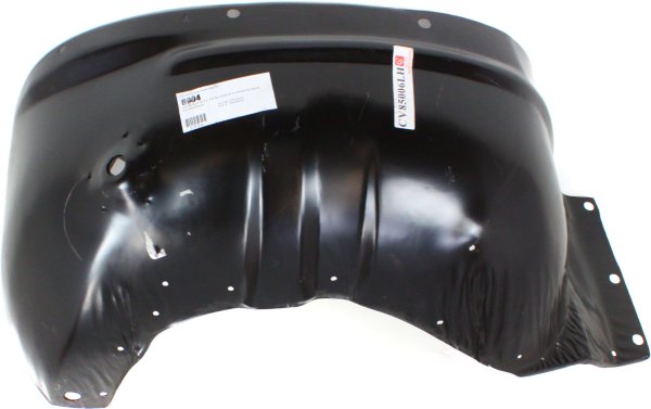Inner Fender for Chevrolet S10 Pickup (1982-1993) / S10 Blazer (1983-1994), Left (Driver) Wheelhouse, Steel, Black, Replacement