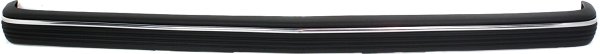 Front Bumper Molding for Chevrolet S10 Pickup (1991-1993) & S10 Blazer (1991-1992), Black Plastic, Replacement