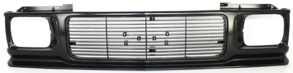 Textured Black Shell and Insert Grille for GMC JIMMY 1992-1994/SONOMA 1991-1993, Replacement