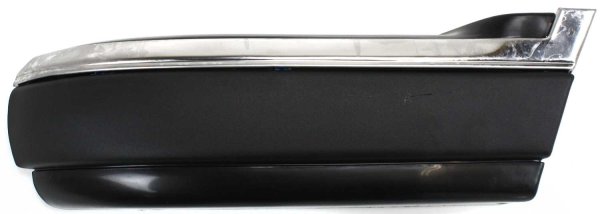 Front Bumper End for Chevrolet S10 Pickup (1994-1997), Left (Driver) Side, Primed (Ready to Paint), with Side Molding Holes, Replacement