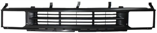 Grille for Nissan Pathfinder 1990-1995, Plastic Material, Painted Black Shell and Insert, Replacement