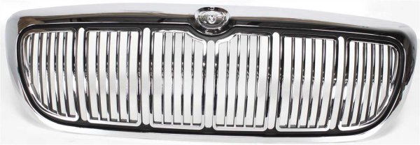 Chrome Shell/Painted Black Insert Grille for Mercury Grand Marquis 1998-2002, Replacement