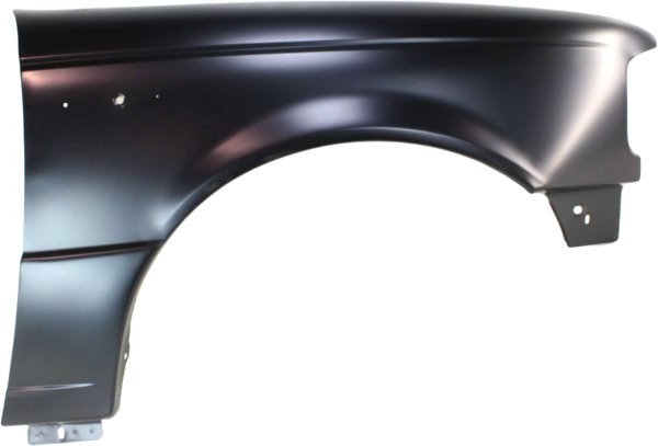 Front Fender for Ford Ranger 1993-1997, Right (Passenger) Side, Primed (Ready to Paint), Without Wheel Opening Molding Holes, Replacement