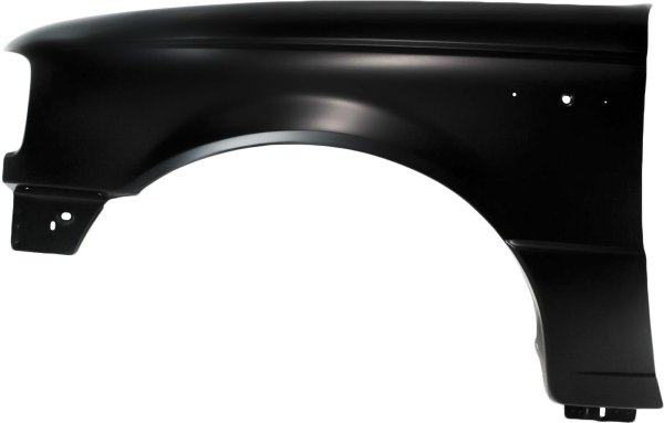 Front Fender for 1993-1997 Ford Ranger, Left (Driver), Primed (Ready to Paint), Without Wheel Opening Molding Holes, Replacement