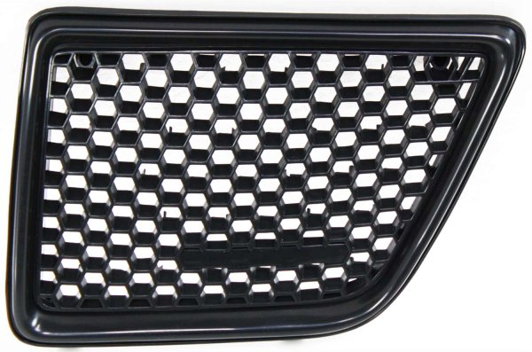 Grille for Pontiac Grand AM 1992-1995, Left (Driver), Black Shell and Insert, Replacement
